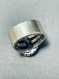 Stunning Vintage Native American Navajo Blue Sky Turquoise Sterling Silver Ring-Nativo Arts