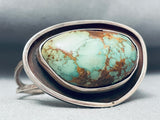 Eric Drake Best Vintage Native American Navajo Carico Alke Turquoise Sterling Silver Bracelet-Nativo Arts