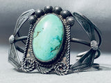 One Of The Best Vintage Native American Navajo Royston Turquoise Sterling Silver Bracelet