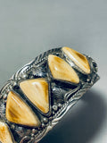 The Best Desert Sand Jasper Vintage Native American Navajo Sterling Silver Bracelet-Nativo Arts