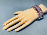 6-1/2 Wrist Best Native American Navajo Spiny Oyster Purple Sterling Silver Bracelet Cuff-Nativo Arts