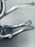 Top Shelf Vintage Native American Navajo Spiderweb Turquoise Sterling Silver Bracelet-Nativo Arts