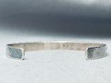 Stunning Vintage Native American Navajo Blue Turquoise Sterling Silver Bracelet-Nativo Arts