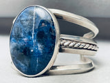 Very Rare Sodalite!!! Vintage Native American Navajo Sterling Silver Bracelet Cuff-Nativo Arts