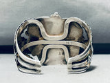 Herbert Tsosie Important Vintage Native American Navajo Turquoise Sterling Silver Bracelet-Nativo Arts