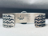 Important Red Mountain Turquoise Vintage Native American Navajo Sterling Silver Bracelet-Nativo Arts