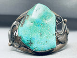 Superior Vintage Native American Navajo Royston Turquoise Sterling Silver Bracelet-Nativo Arts