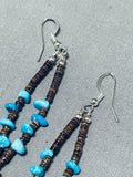 Pretty Naja Necklace Native American Navajo Turquoise Sterling Silver Earrings-Nativo Arts