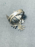 Intricate Vintage Native American Navajo Sterling Silver Eagle Immense Ring-Nativo Arts