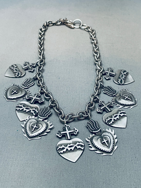925 JAM JEAN シルバー　NAVAJO チャーム　ペンダント　私 Juan Willie Vintage Native American Navajo Cross Charm Sterling