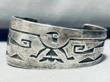 One Of The Most Unique Shank Vintage Native American Hopi Sterling Silver Bird Bracelet-Nativo Arts