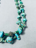 Important Vintage Santa Domingo Cerritos Turquoise Sterling Silver Necklace-Nativo Arts