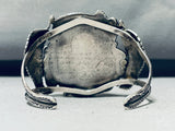 Edison Dixon Best Carico Lake Turquoise Vintage Native American Navajo Sterling Silver Bracelet-Nativo Arts