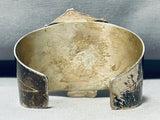 Layers Of Ancient Sand!! Vintage Native American Navajo Sterling Silver Bracelet-Nativo Arts