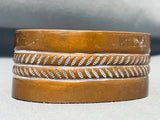 Magnificent Vintage Native American Navajo Copper Bracelet-Nativo Arts