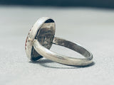 Glorious Vintage Native American Navajo Spiny Oyster Sterling Silver Ring-Nativo Arts