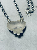 I Heart Turquoise! Vintage Native American Navajo Donny Skeet Sterling Silver Necklace-Nativo Arts