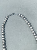 Astonishing Vintage Native American Navajo Handmade Sterling Silver Necklace-Nativo Arts