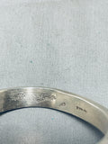 Important Vintage Native American Navajo Jim King Jr Sterling Silver 14k Gold Bracelet-Nativo Arts