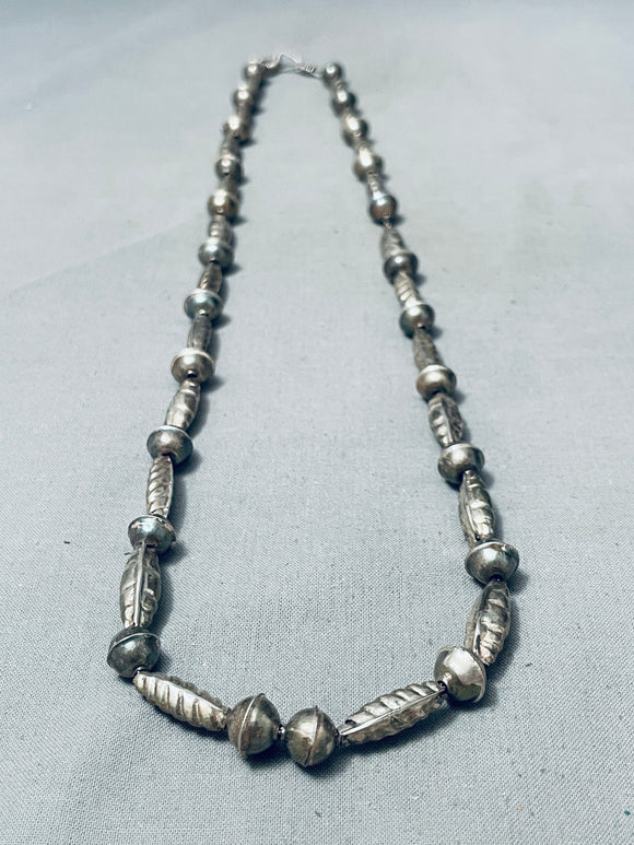Hand Tooled Vintage Native American Navajo Early Sterling Silver