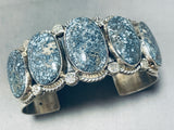 The Best Native American Navajo New Lander Turquoise Sterling Silver Bracelet-Nativo Arts