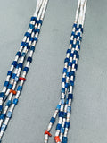 The Best Vintage Native American Navajo Denim Lapis Bear Fetish Heishi Necklace Old-Nativo Arts