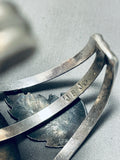 Jimmie Begay!! Vintage Native American Navajo Royston Turquoise Sterling Silver Bracelet Old-Nativo Arts