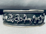 Animal Kingdom! Vintage Sterling Silver Bracelet Cuff-Nativo Arts