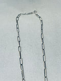 Bisbee Turquoise Vintage Native American Navajo Sterling Silver Necklace-Nativo Arts