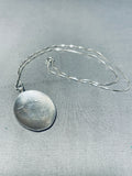 Important Vintage Native American Hopi Signed Sterling Silver Spider Necklace-Nativo Arts