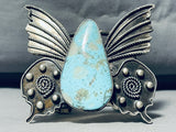 The Biggest Butterfly Bracelet!! 162 Grams Turquoise Sterling Silver Native American Navajo-Nativo Arts