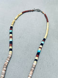 One Of The Most Unique Vintage Santo Domingo Inlay Turquoise Necklace Old-Nativo Arts
