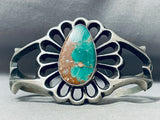 Magnificent 87 Grams Native American Navajo Royston Turquoise Sterling Silver Bracelet-Nativo Arts