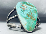 80 Grams Heavy Vintage Native American Navajo Royston Turquoise Sterling Silver Bracelet
