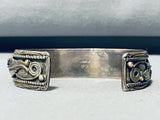 Gary Nez Superb Spiderweb Turquoise!! Vintage Native American Navajo Sterling Silver Bracelet-Nativo Arts