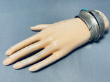 Roger Cochise Incredible Vintage Native American Navajo Turquoise Sterling Silver Bracelet-Nativo Arts