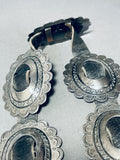 260 Grams Hand Tooled Vintage Native American Navajo Sterling Silver Concho Belt-Nativo Arts