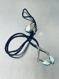 3d Bear Head Vintage Native American Navajo Sterling Silver Bolo Tie Old-Nativo Arts