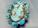236 Grams!!!!! Native American Navajo Turquoise Sterling Silver Bracelet-Nativo Arts