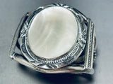 One Of The Best Ever Vintage Native American Navajo Pearl Sterling Silver Bracelet-Nativo Arts