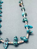 Authentic Vintage Navajo Turquoise Nugget Heishi Necklace Old-Nativo Arts