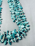 Exceptional 254 Grams Vintage Native American Navajo Heishi Turquoise Necklace