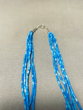 Gorgy!! Denim Lapis Native American Navajo Sterling Silver Necklace-Nativo Arts