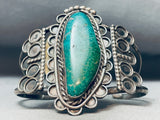Detailed Vintage Native American Navajo Royston Turquoise Sterling Silver Bracelet-Nativo Arts