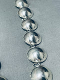 Important Vintage Apache Carlyne Apachito Turquoise Sterling Silver Necklace-Nativo Arts
