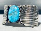 Arlene Soce Vintage Native American Navajo Red Mountain Turquoise Sterling Silver Bracelet-Nativo Arts