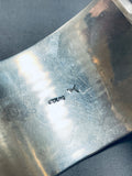Us Army Airborne Vintage Native American Navajo Very Rare Sterling Silver Bracelet Cuff-Nativo Arts