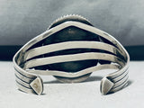 Mars Agate Vintage Native American Navajo Sterling Silver Bracelet Old-Nativo Arts