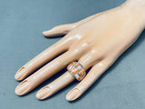 Best Vintage Native American Navajo Yellow Spiny Oyster Shell Silver Ring-Nativo Arts