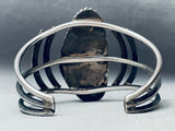 Rare Huge Vintage Native American Navajo Damale Turquoise Sterling Silver Bracelet-Nativo Arts